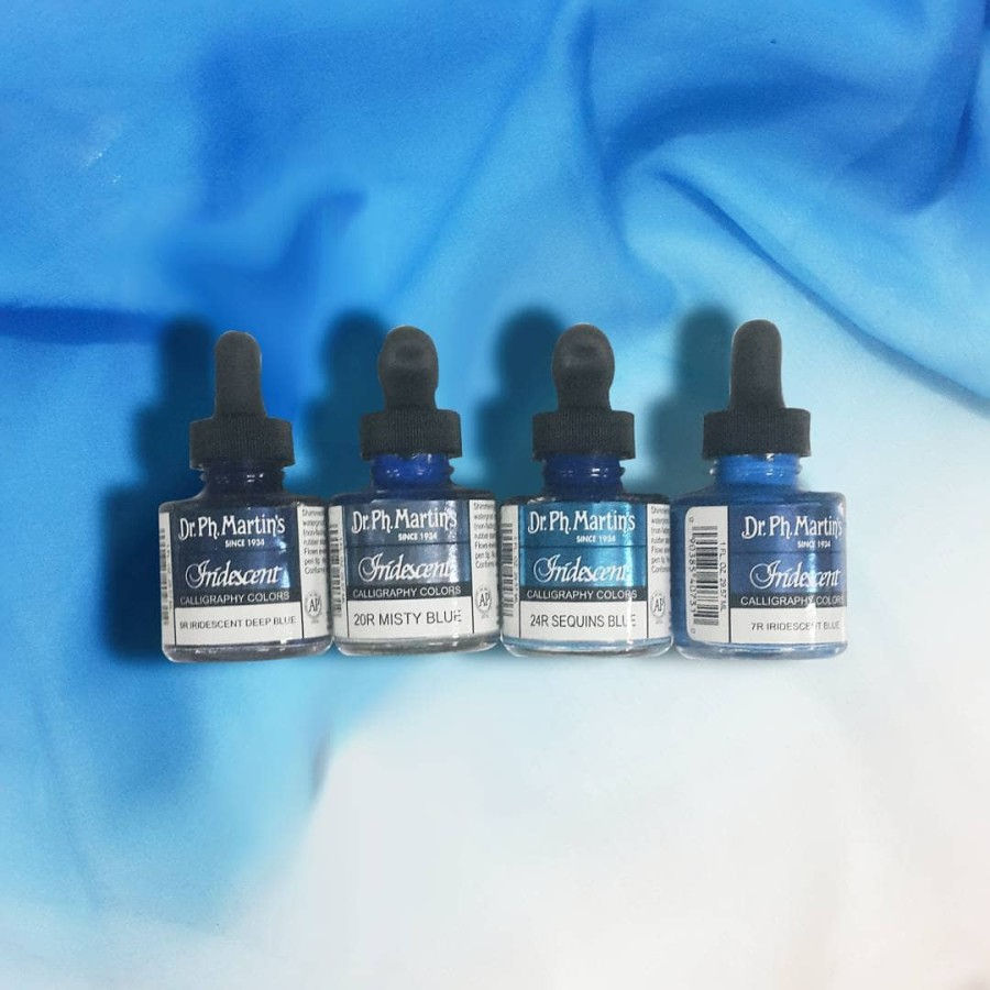 Dr. Ph. Martin's Iridescent Calligraphy Ink - Blue Series