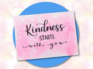 Lettering | Tarjeta sencilla con caligrafía "Kindness starts with you"