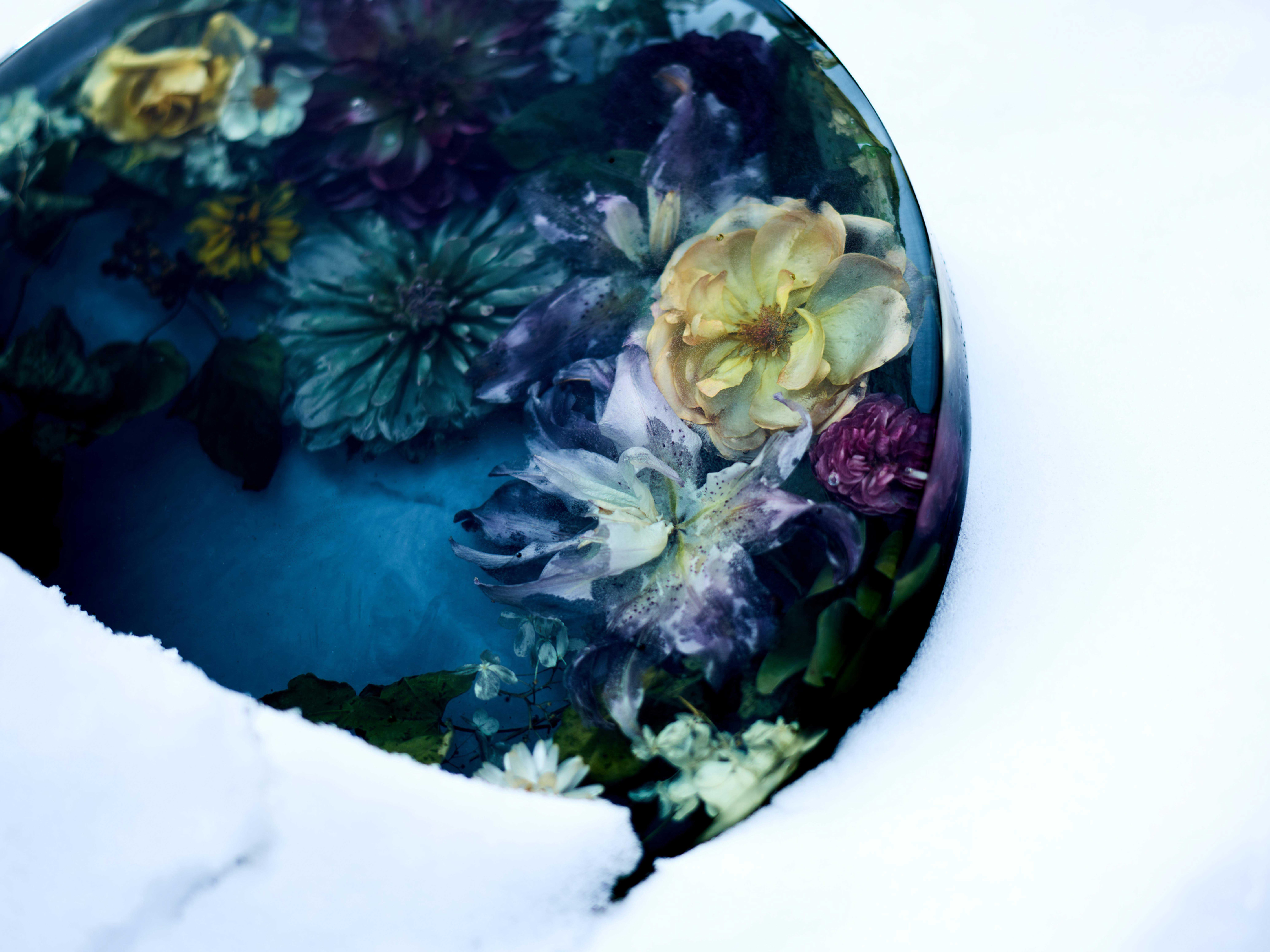 フラワーアートテーブル　NAOKOKANAMORI　金森直子　ダリア　ダリアの神様　鷲澤幸治　かなもりなおこ　naoko kanamori　Flower art table　koji Washizawa　フラワーテーブル　Flower Table