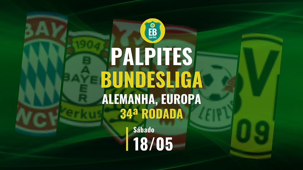 Palpites Bundesliga (Alemanha): 34ª rodada - 18/05/2024