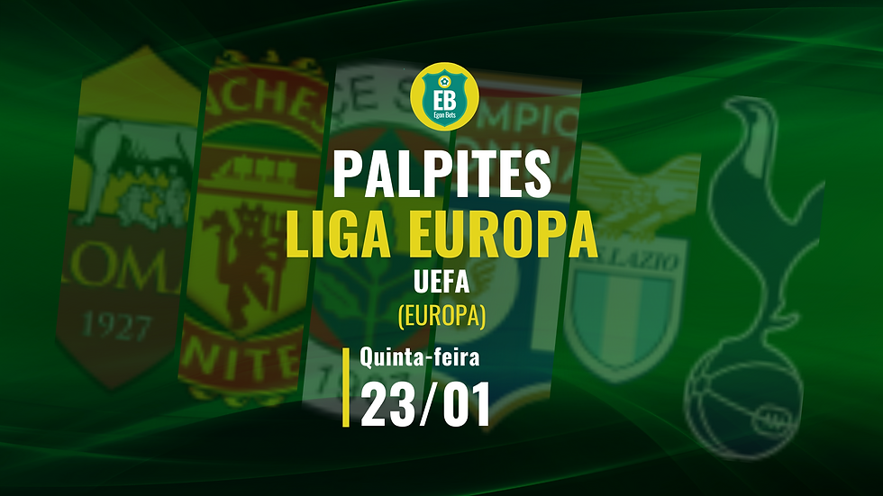 Palpites Liga Europa: 7ª rodada - 23/01/2025