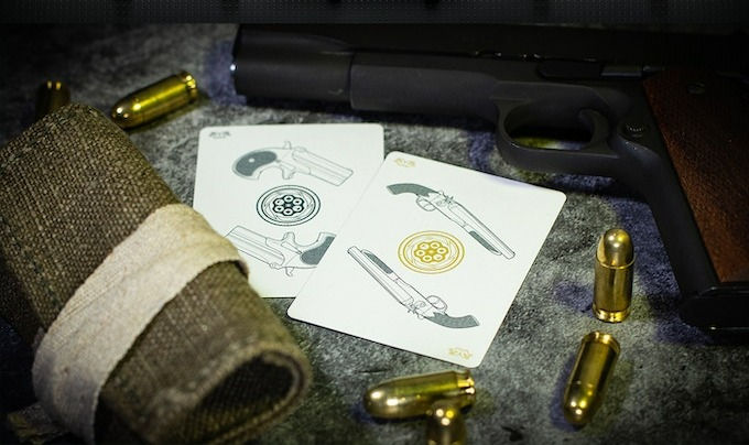 Thumbnail: Arms Dealer (Gilded) Playing Cards by Nick Belcher