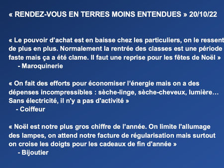 « Rendez-vous en terres moins entendues » avec mon collègue David Leisterh