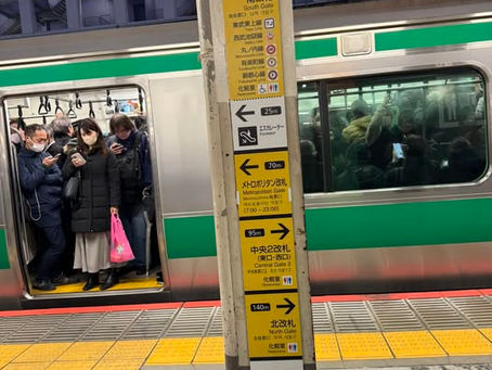 国際展示場からりんかい線の川越駅行き快速電車に乗り