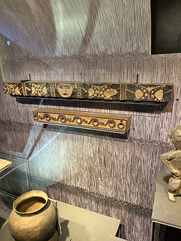 Crafted snake on an ancient object at Taiwan National Museum