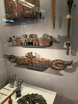 Crafted snake on an ancient object at Taiwan National Museum