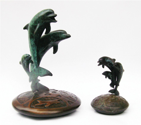 Dolphin Family w/Bronze Base
6" $350
9" $1050