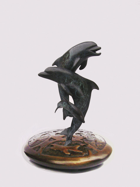 Dancing Dolphins w/Bronze Base
6" $350
9" $1050