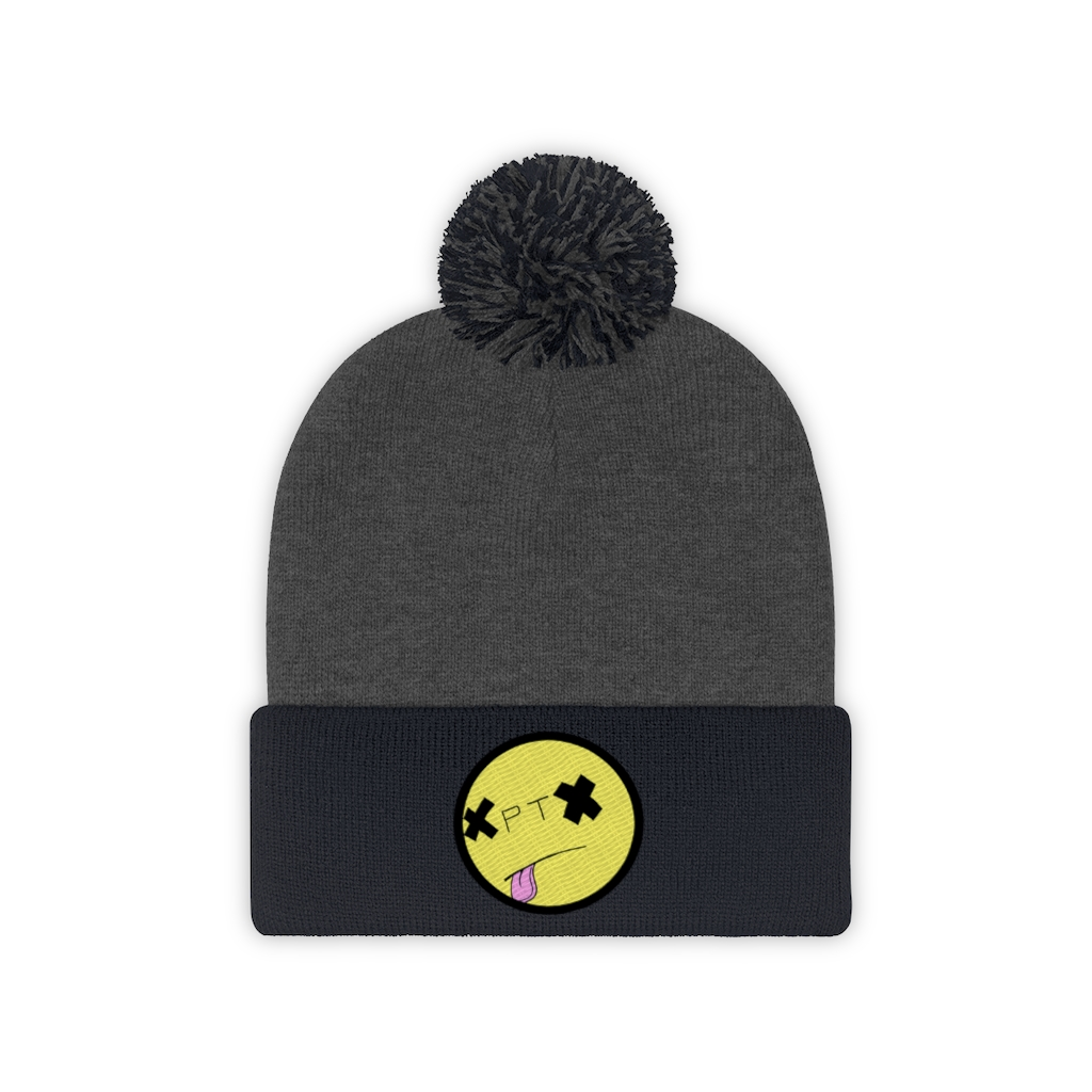 Xuper punktoniX Dead Emoji Pom Pom Beanie