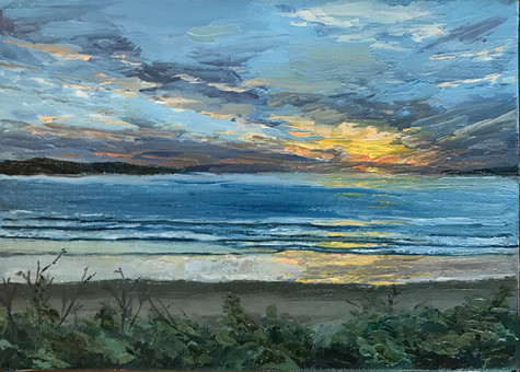 Dance of the Sirens 5 x 7 oil on canvas, palette knife painting $500.jpeg
