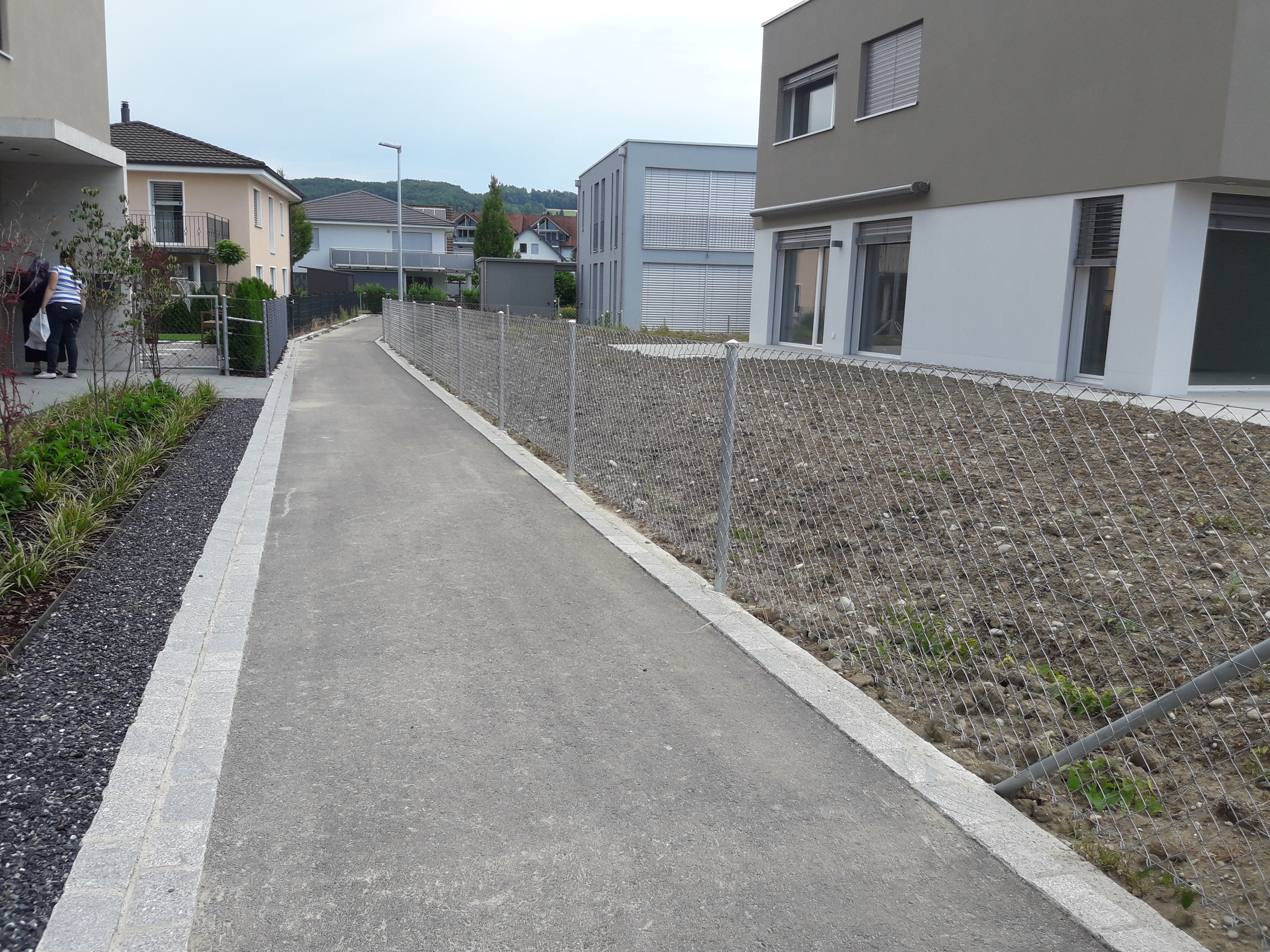 Diagonalgeflechtzaun in Weinf