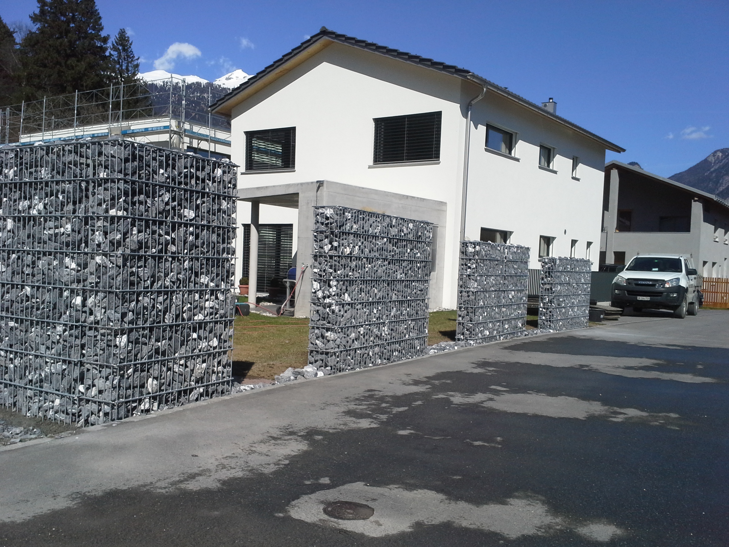 Gabionen in Rhäzüns