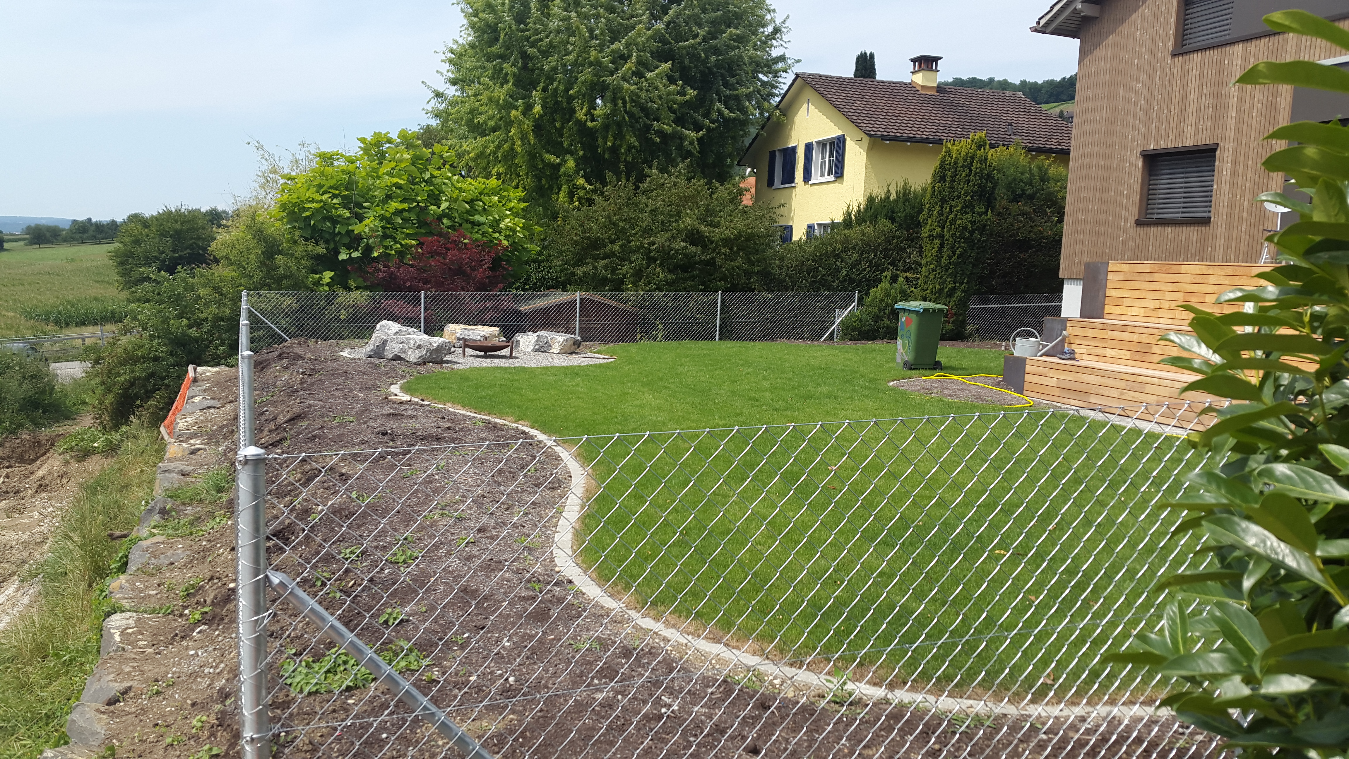 Diagonalgeflechtzaun in Weinfelden