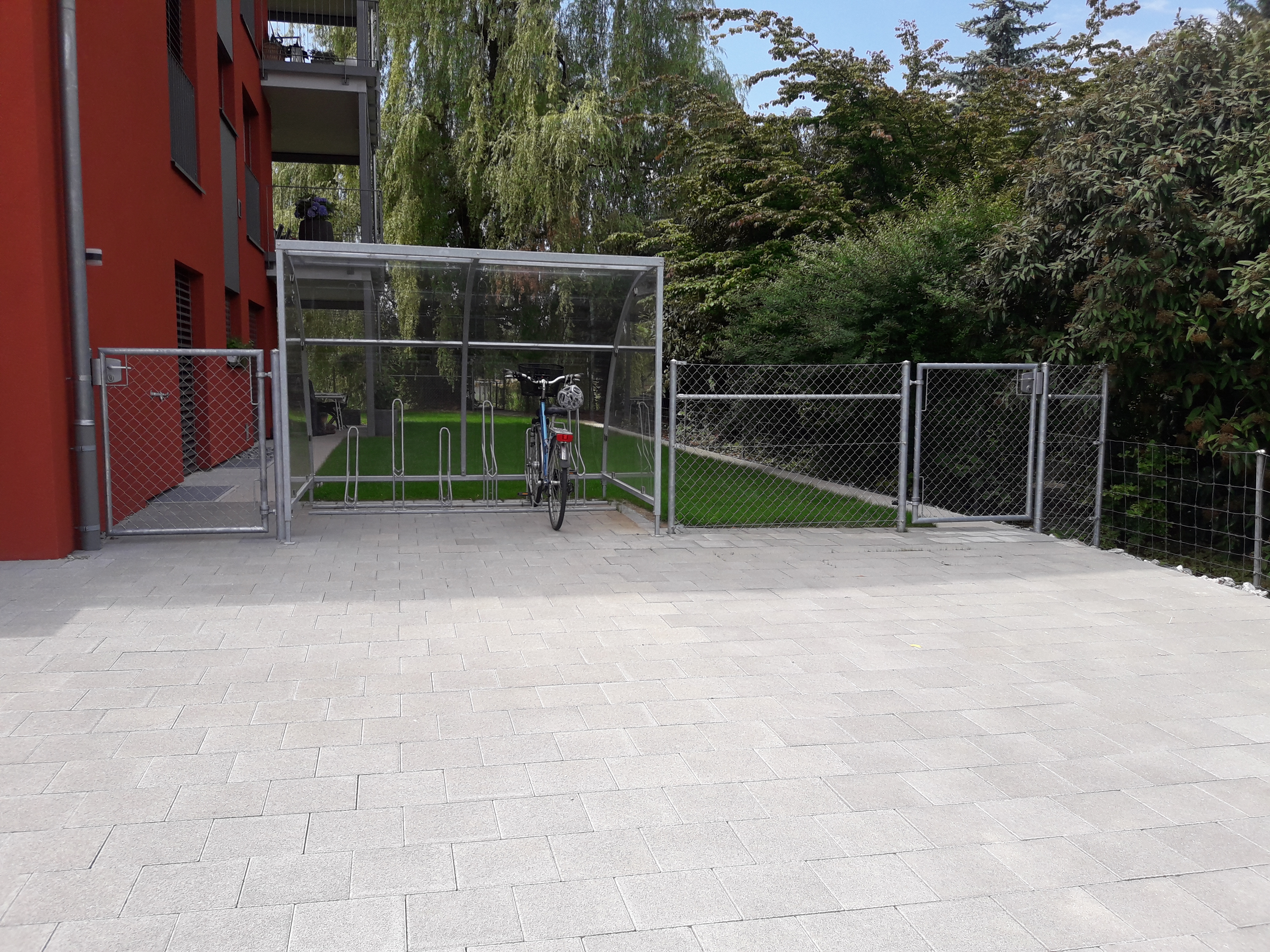 Diagonalgeflechtzaun in Weinf