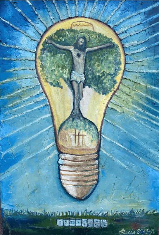 Jesus light on- light of