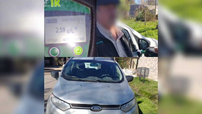Personal de Tránsito secuestró una camioneta luego de que su conductor diera positivo de alcoholemia