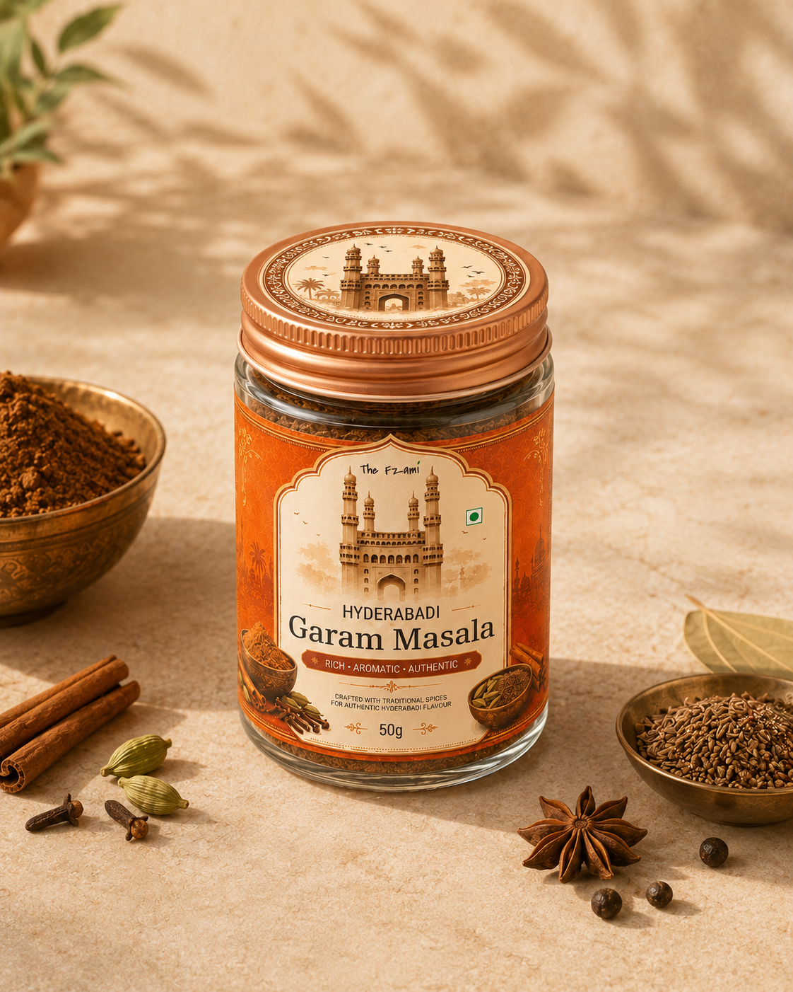 Homemade Hyderabadi Garam Masala Powder – Naturally Ground, 50g