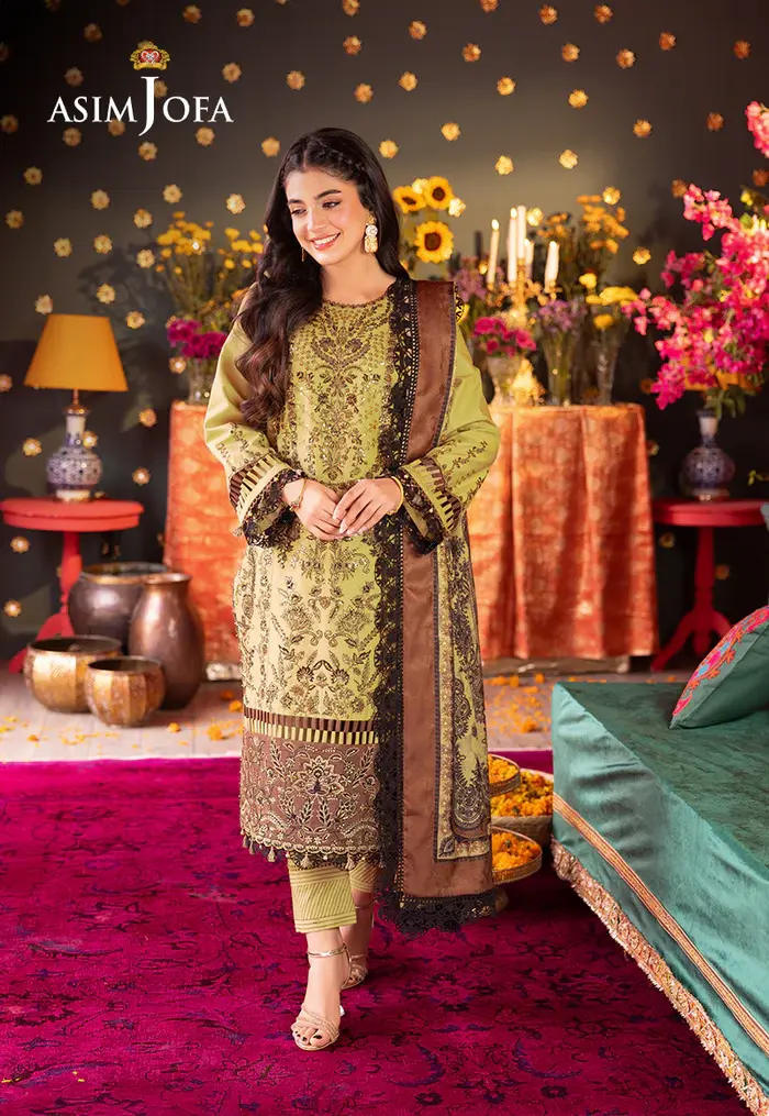 Thumbnail: Asim Jofa Green Dress
