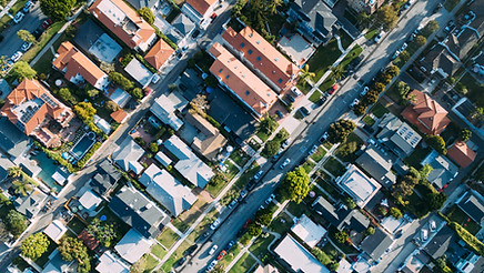 Aerial View of a Houses