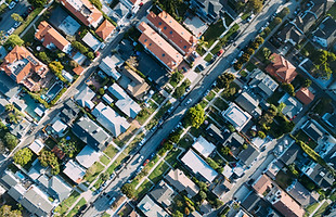 Aerial View of a Houses