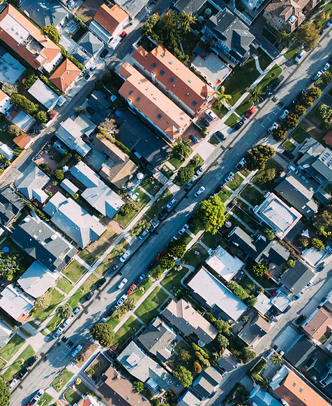 Aerial View of a Houses
