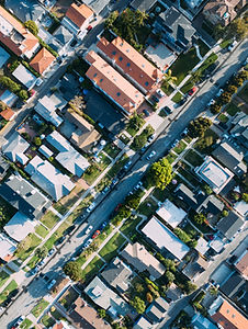 Aerial View of a Houses
