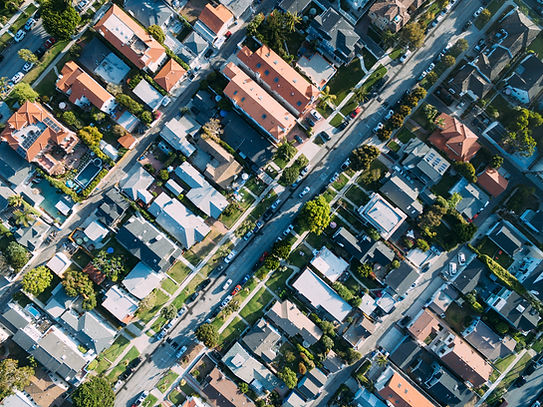 Aerial View of a Houses