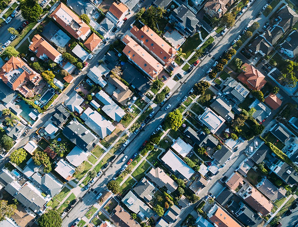 Aerial View of a Houses
