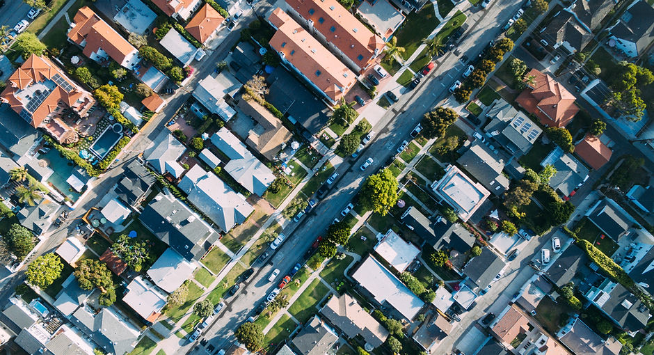 Aerial View of a Houses