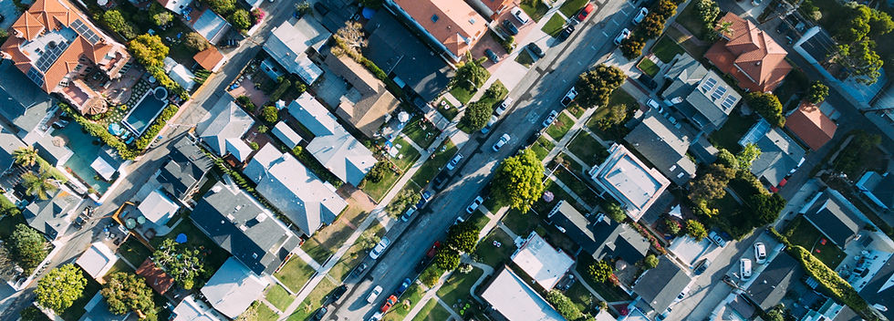 Aerial View of a Houses