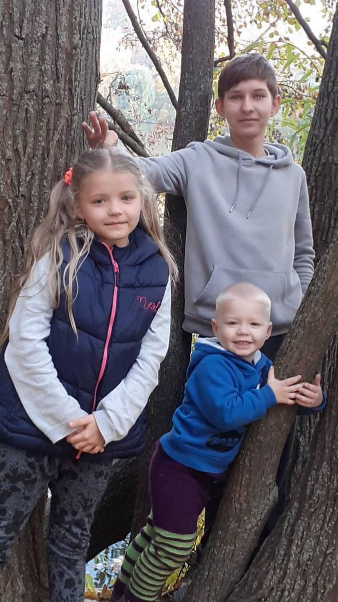 Кирило з Софією та Мішею. Фото: з особистого архіву родини