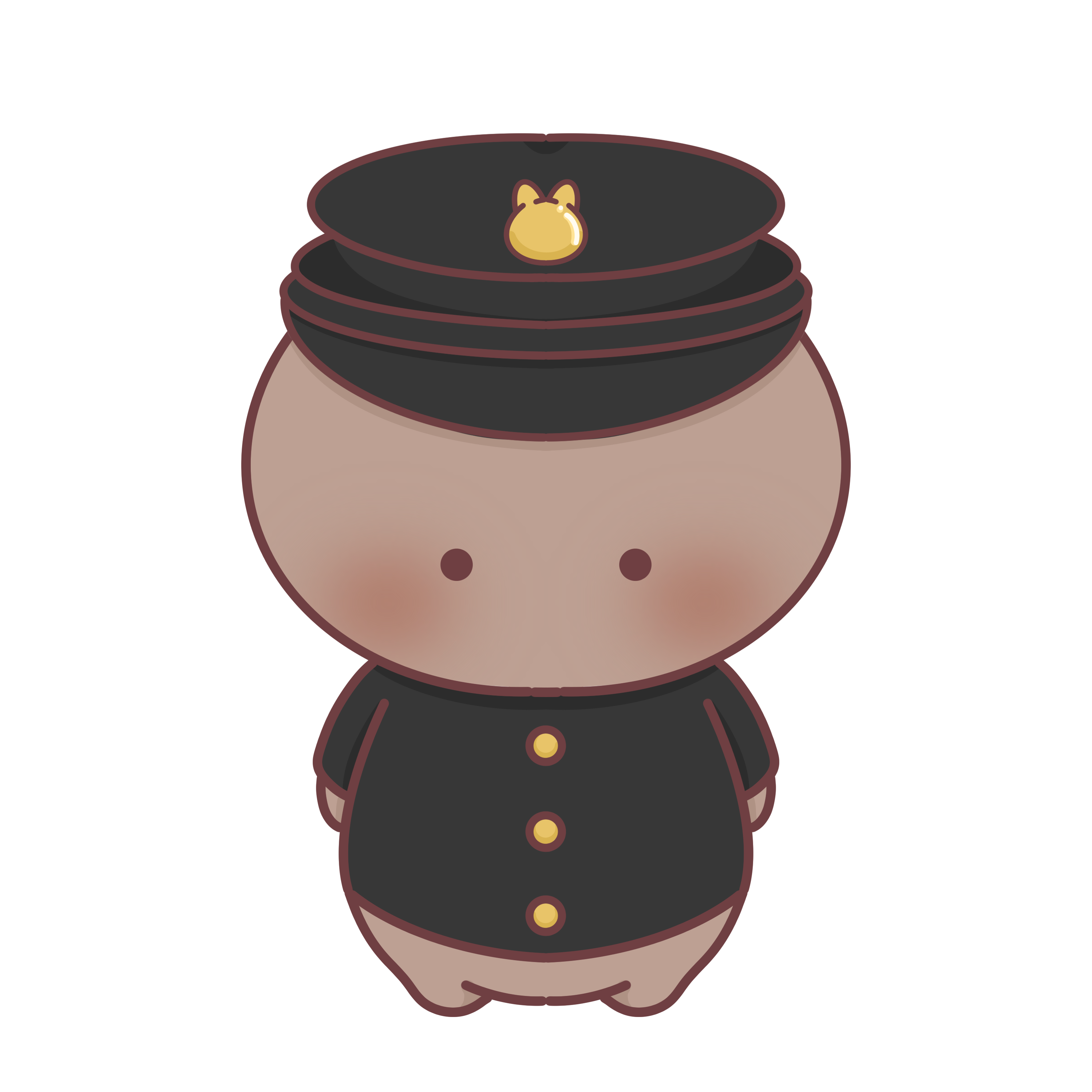 学ランのかきぴー　ファンシーキャラクター