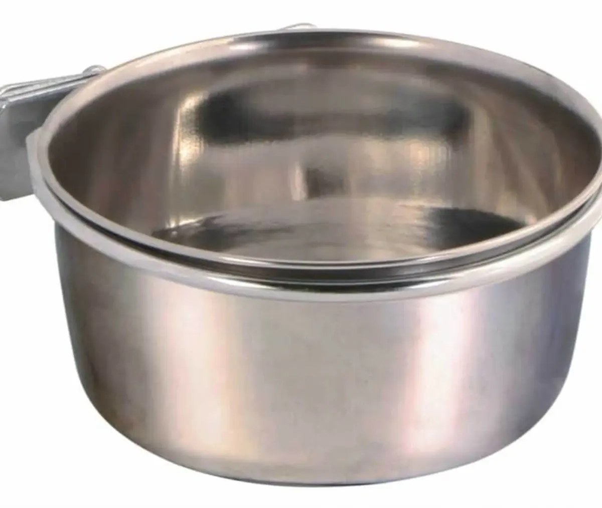 Trixie Paslanmaz Çelikten Vidalı Kuş Yemliği 600ml-12cm.
