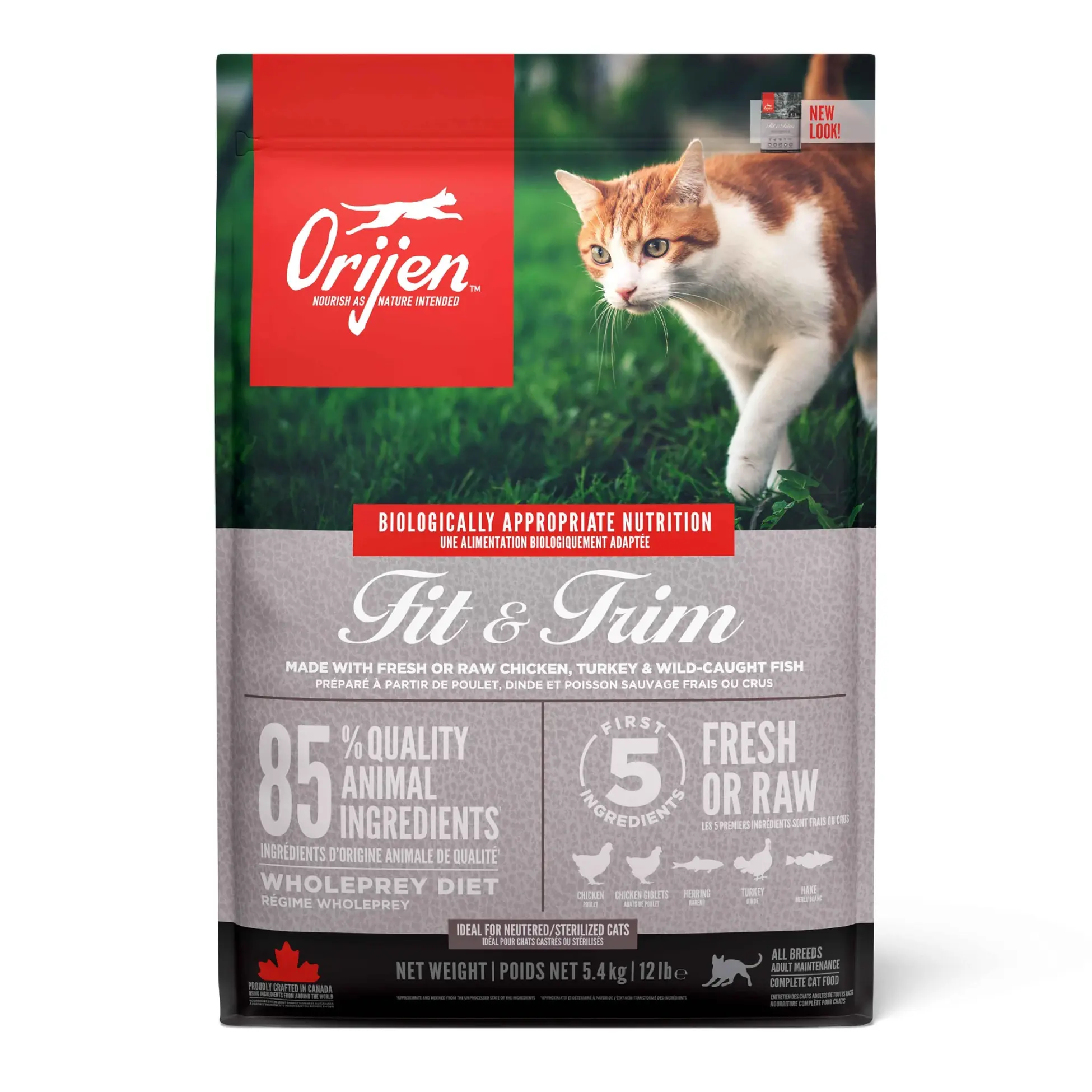 Orijen Fit & Trim Kilo Kontrolü İçin Kedi Maması 5.4 kg
