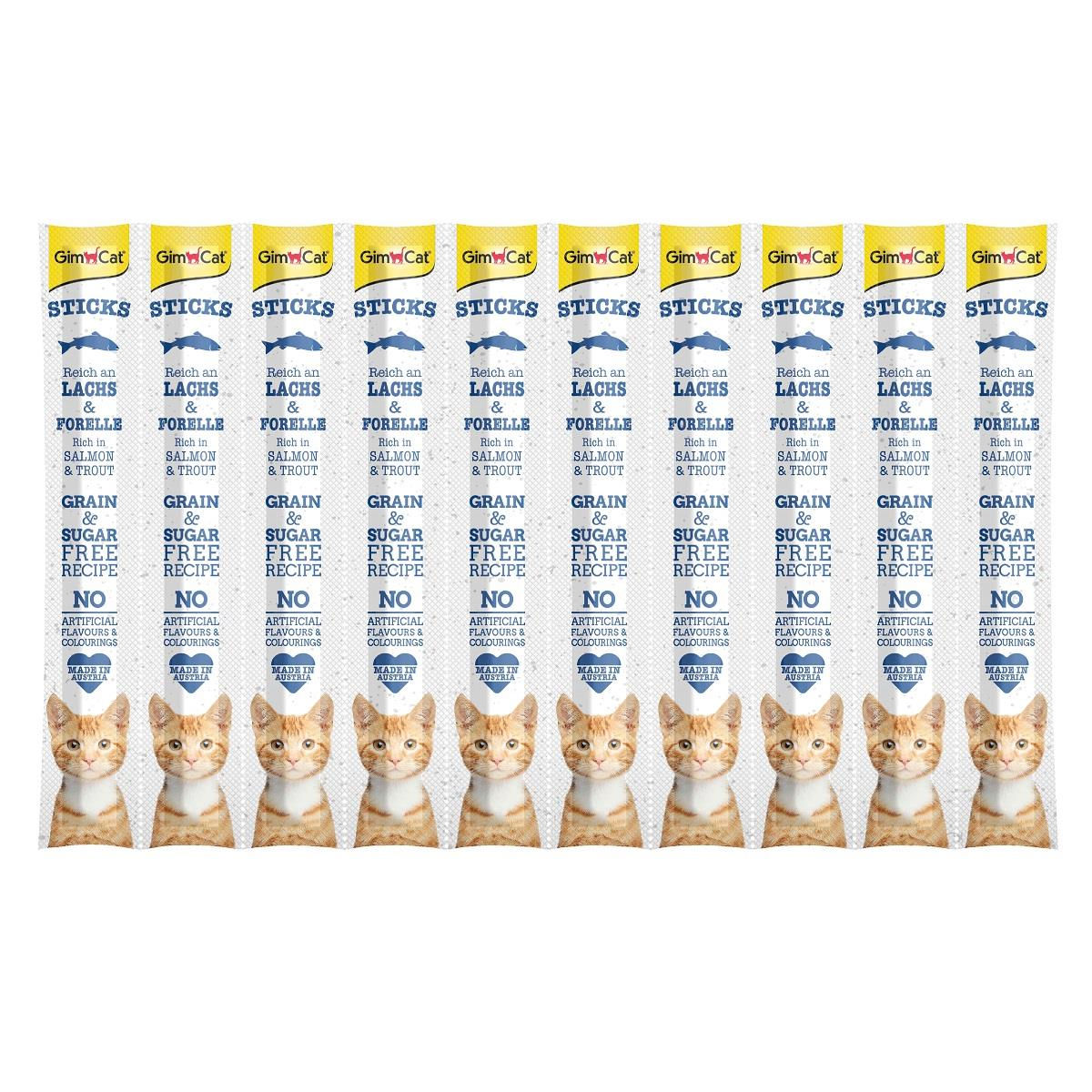 GimCat Sticks Somon & Alabalıklı Ödül Çubukları 50 gr - 10lu