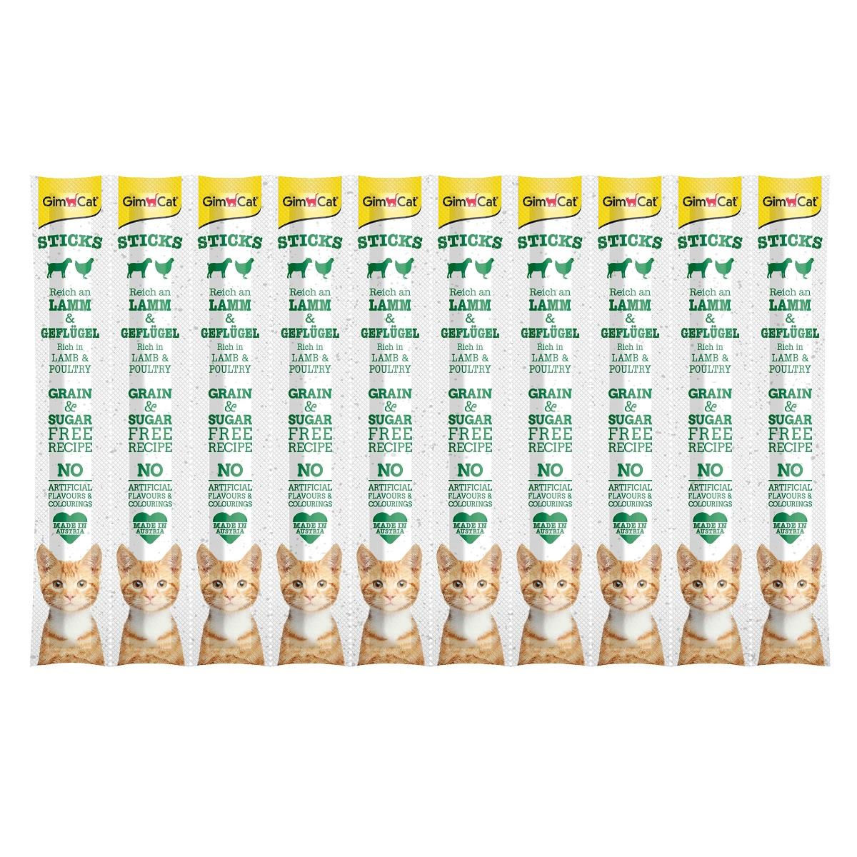 GimCat Sticks Kuzu etli Tavuklu Ödül Çubukları 50 gr - 10lu