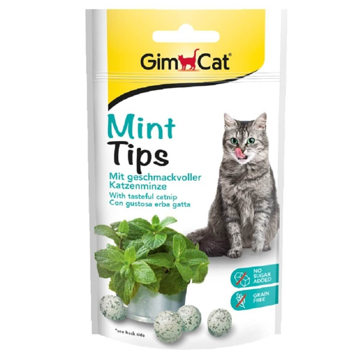 GimCat Mint Tips Catnip Topları Kedi Ödülü 40gr
