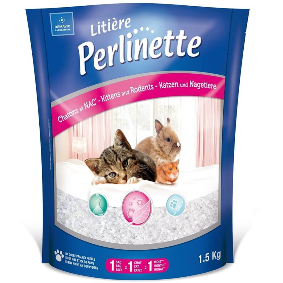 Perlinette Yavru Kedi Kemirgenler İçin Mikro Kristal Kum 1,5kg