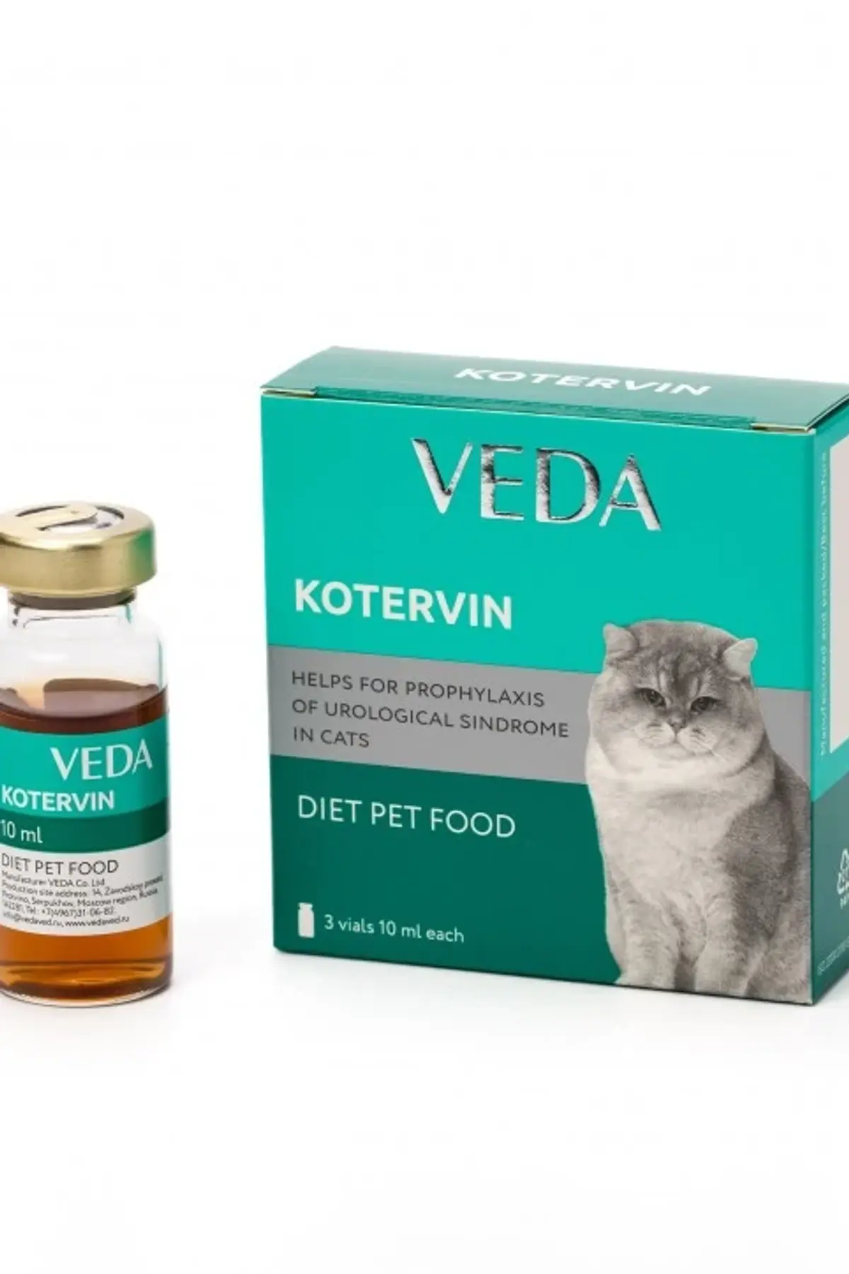 Veda Kotervin Sıvı 3x10 ml - İdrar Yolları Destekleyici