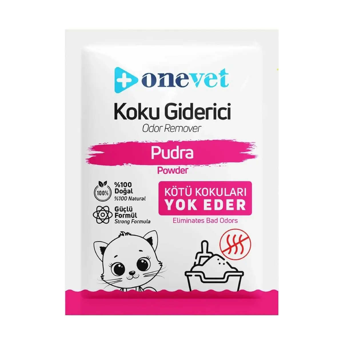 OneVet Powder Kedi Kumu Koku Giderici 25 Gr Pudra Kokulu