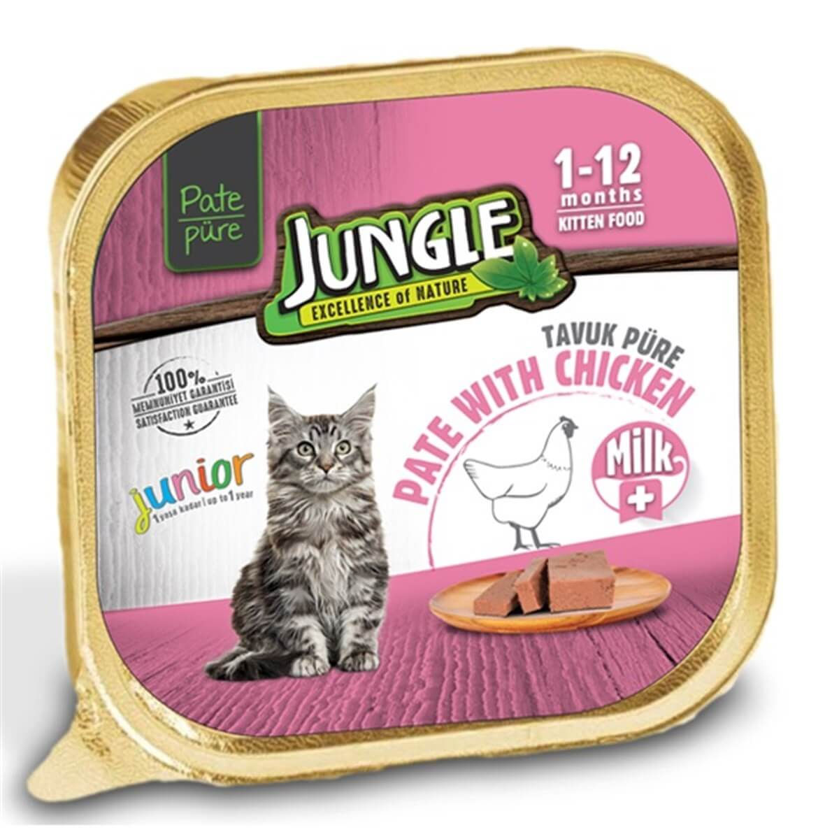 Jungle Tavuklu  Yavru Ezme Kedi Konserve Maması 100 gr