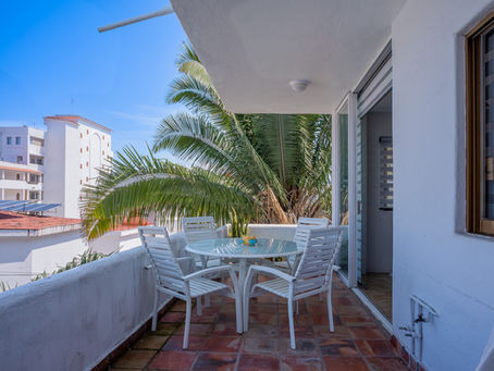 Vacation rental patio and outdoor living space photographed by Lara Studios in Puerto Vallarta