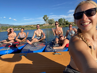 Group Paddle Board Yoga Photo