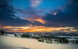  -COUCHER DE SOLEIL SUR LE URSY--9408