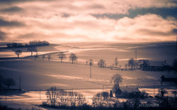  -COUCHER DE SOLEIL SUR  LUCENS--9466