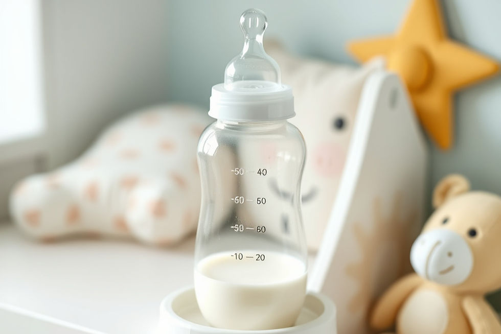 Baby bottle at Miss Mummy ABDL Nursery