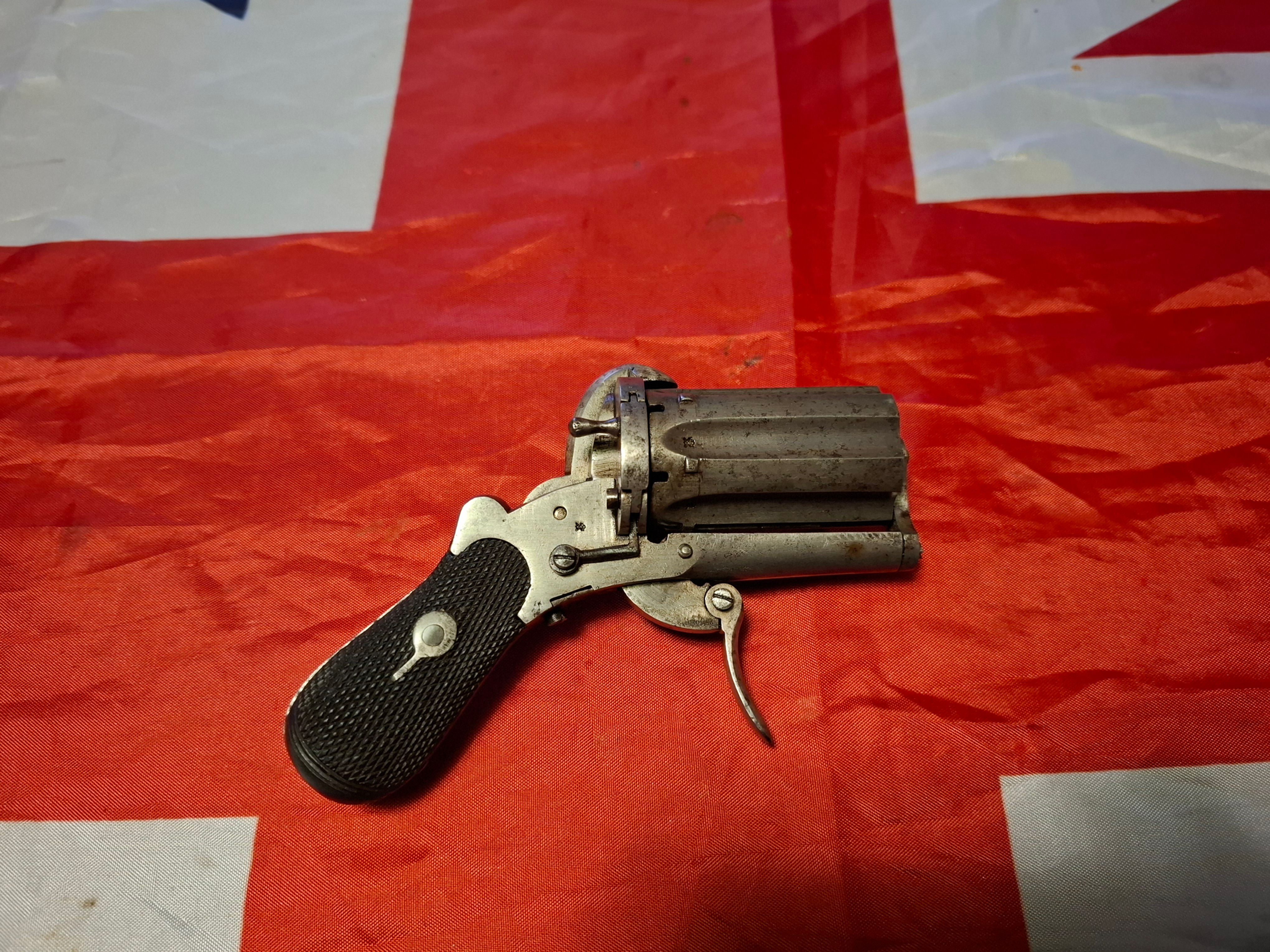 7mm Pinfire Pepperbox Revolver