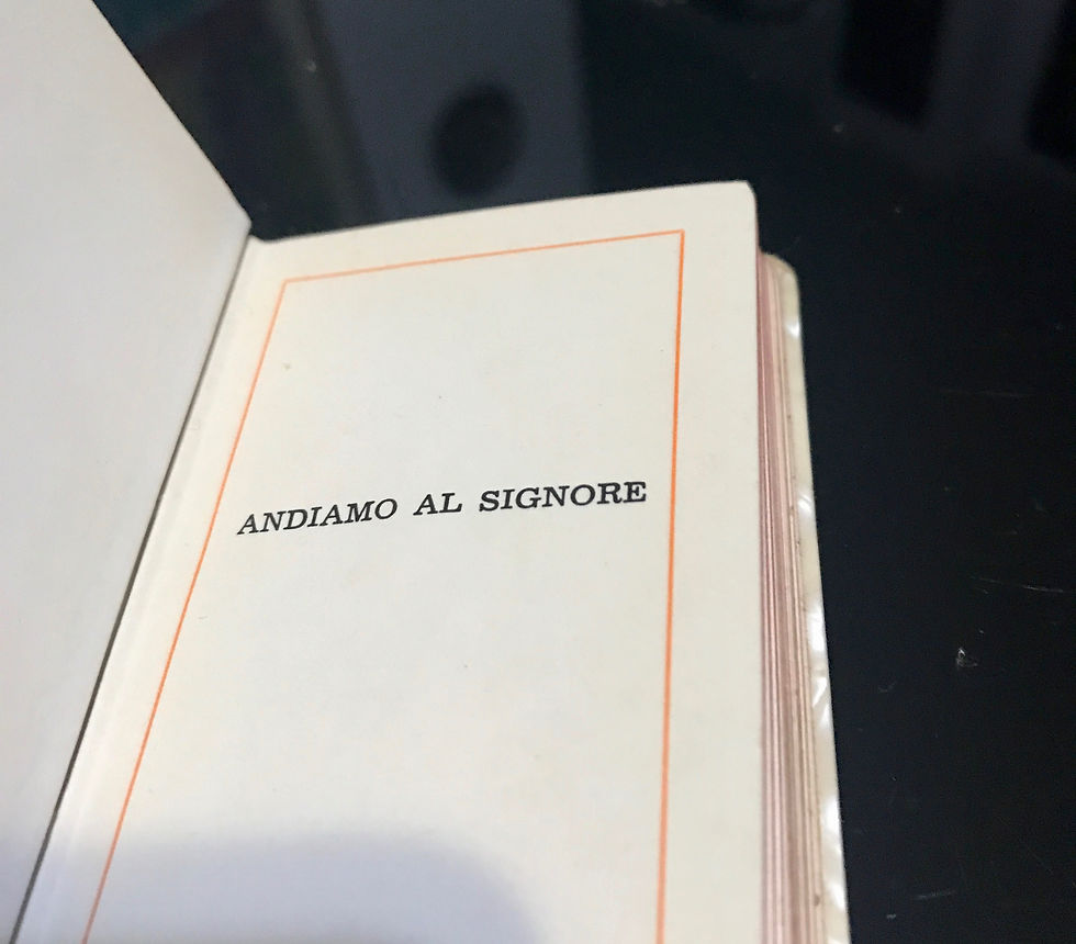 Miniatura: Antico libretto religioso madreperla ANDIAMO AL SIGNORE