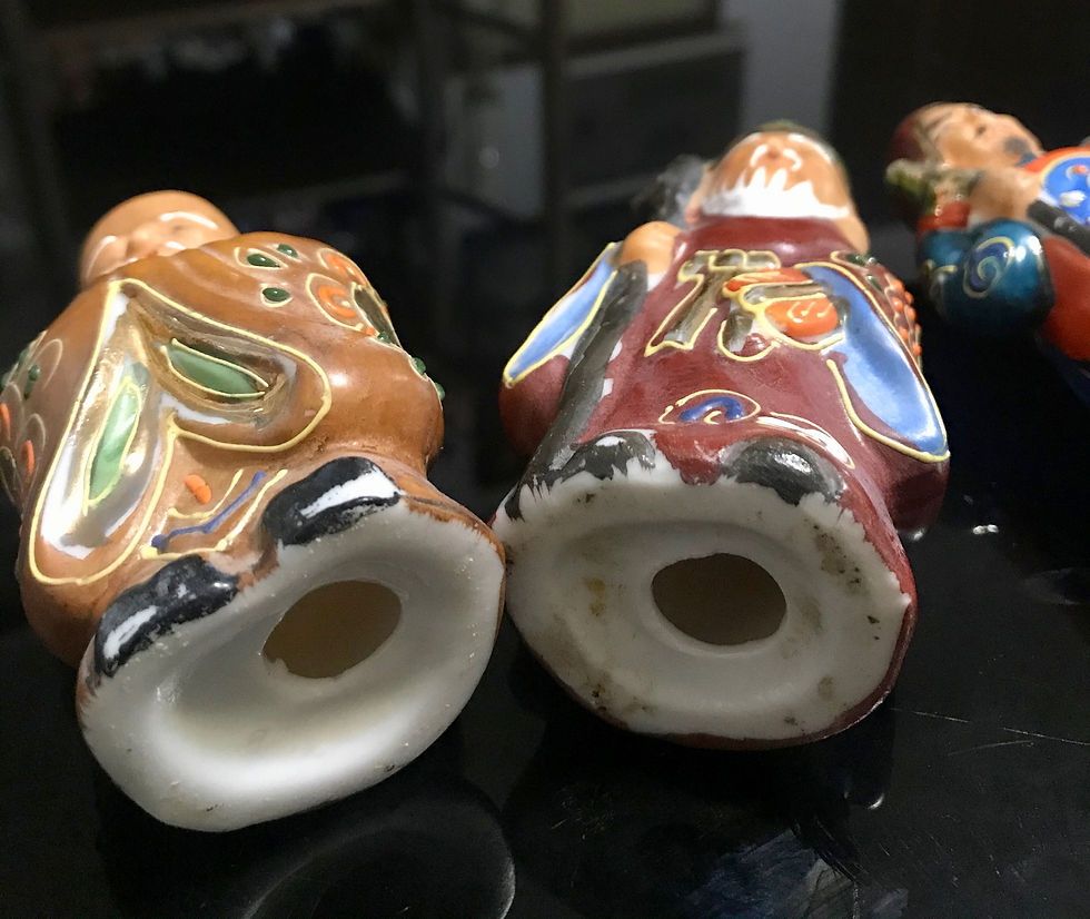 Miniatura: 4 Statuine in ceramica cinese