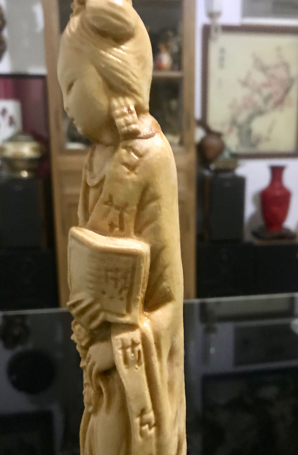 Miniatura: Scultura donna in pasta d'avorio
